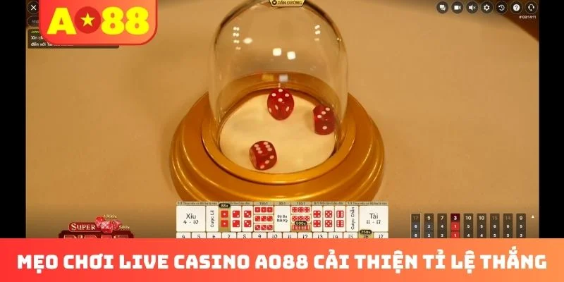 Mẹo chơi live casino AO88 cải thiện tỉ lệ thắng